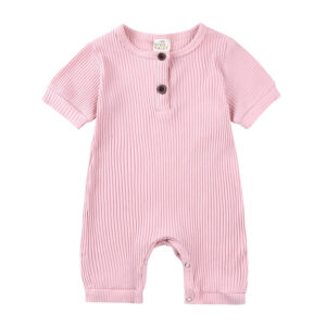Mini Fashion™ - Luchtig&Ademend - Baby Romper Roze / 70 (3-6 maanden) | Educatief Speelgoed