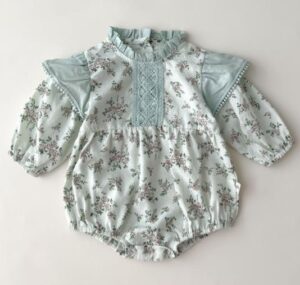 Mini Fashion™ - Lange Mouwen - Meiden Romper Grijs / 90 (18-24 maanden) | Educatief Speelgoed