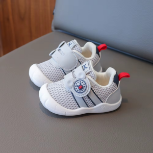 Mini Fashion™ | Trendy&Ademend - Peutersneakers Grijs / 23 (5-6 jaar) | Educatief Speelgoed