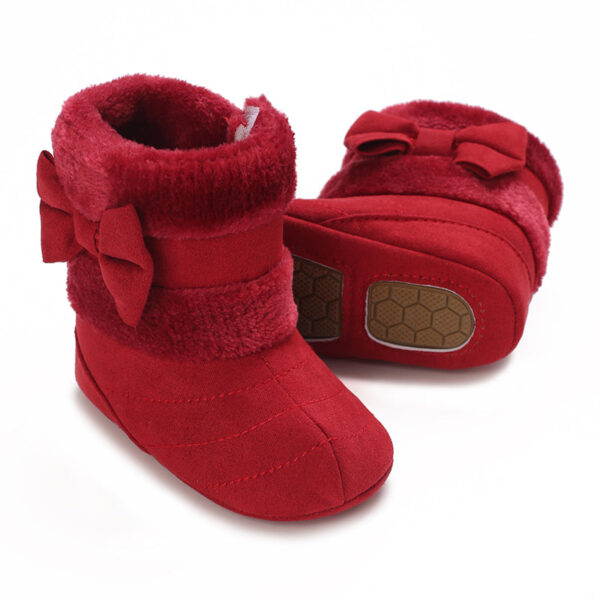 Mini Fashion™ - Kerst Kinder Pantoffels Rood Wit - Smiley / 23 (12-18 maanden) | Educatief Speelgoed - Afbeelding 1