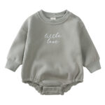 Mini Fashion™ - Warm&Comfortabel - Trui Romper Grijs / 80 (9-12 maanden) | Educatief Speelgoed