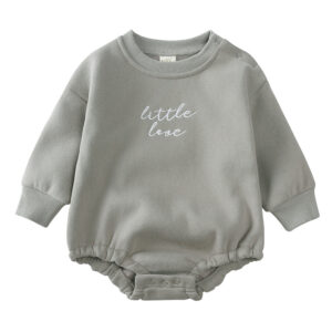 Mini Fashion™ - Warm&Comfortabel - Trui Romper Grijs / 80 (9-12 maanden) | Educatief Speelgoed