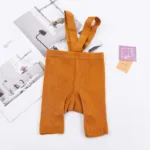 Mini Fashion™ - Handige Schouderbanden - Korte Panty Oranje / S (6-12 maanden) | Educatief Speelgoed