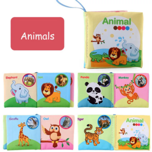 Soft Tail Book™ – Zachte Staartpret – Sensorisch Dieren Babyboekje Dieren Wereld | Educatief Speelgoed