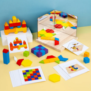 Reflection Play™ – Spiegelen&Leren– Puzzelblokken met spiegel Kleine Blokken | Educatief Speelgoed