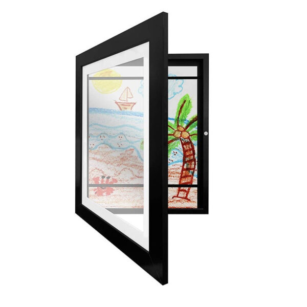 Magnetic Frame™ - Toon je creaties - Kunstlijst A4 / Zwart hout | Educatief Speelgoed - Afbeelding 1