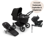 Kinderwagen Bugaboo Donkey5 Mono Ultimate - Black/Midnight Black + Gratis Duo Extensie
