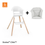 Kinderstoel Stokke® Clikk White + Gratis Stoelverkleiner