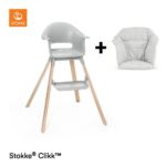 Kinderstoel Stokke® Clikk Cloud Grey + Gratis Stoelverkleiner