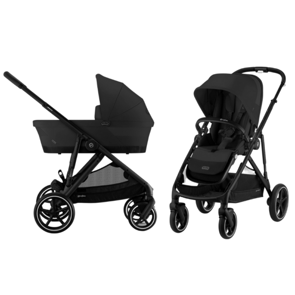 Kinderwagen Cybex Gazelle S Moon Black/Black - Black Frame - Afbeelding 1