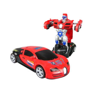 Transformer Car™ - Transformeren en rijden - speelgoedauto Rode Auto en Transformer | Educatief Speelgoed