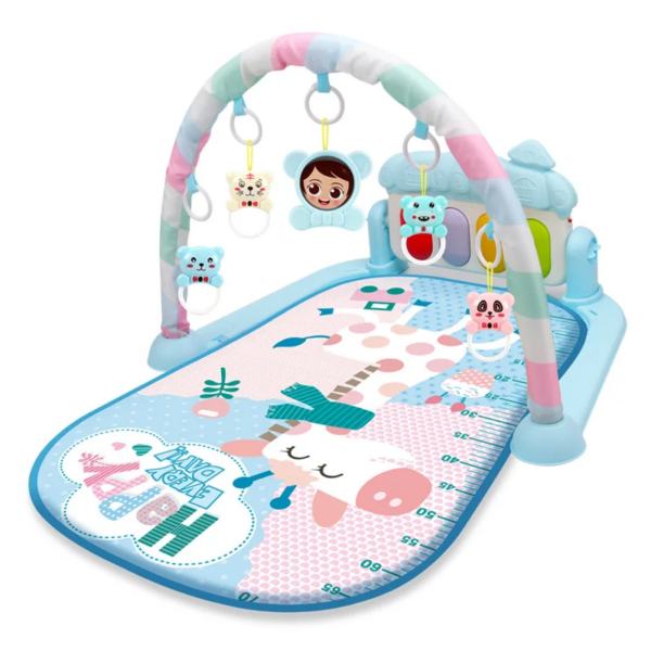 Musical Arch™ – Klanken&Kleuren– Baby Gym Giraffe Blauw | Educatief Speelgoed - Afbeelding 1
