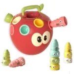 Tiny Sorter™ – Slim Stapelen – Appel&Worm spel | Educatief Speelgoed