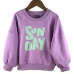 Mini Fashion™ - Leuke Printen - Trui Licht Paars / 120 (5 jaar) | Educatief Speelgoed