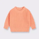 Mini Fashion™ - Super Zachte Stof - Gebreide Sweater Oranje / 74 (6-9 maanden) | Educatief Speelgoed