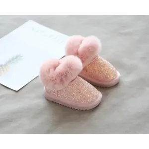 Mini Fashion™ - Warm&Stijlvol - Glitter Kinder Winterschoenen Roze / 19 (18-24 maanden) | Educatief Speelgoed