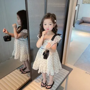 Mini Fashion™ - Vrolijke Verwondering - Zomerjurkje 98 (3 jaar) | Educatief Speelgoed