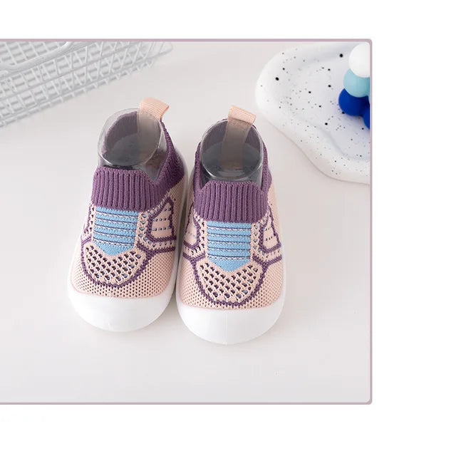 image_283_Childrens_New_Toddler_Shoes_Explosion_Spring_and_Fall_Leisure_with_The_Baby_Board_Shoes_Soft_Soles_Stirrups_Korean_Flyknit_Shoe_6 Mini Fashion™ - Stijlvol Stappen - Peuterschoentjes Paars / 21 (6-12 maanden) | Educatief Speelgoed - Afbeelding 1