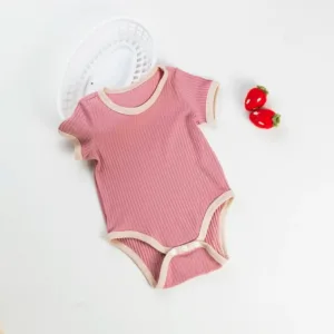 Mini Fashion™ - Leuke Kleurencombinaties - Baby Romper Roze / 90 (2-3 jaar) | Educatief Speelgoed