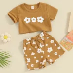 Mini Fashion™ - Comfortabel en Stijlvol - Baby Meisje Zomer Set 80 (6-12 maanden) | Educatief Speelgoed