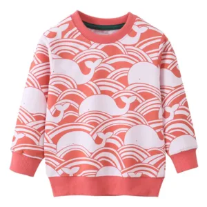 Mini Fashion™ - Walvis Sweater Oranje / 140 (7 jaar) | Educatief Speelgoed