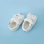 Mini Fashion™ - Comfortabel&Zacht - Baby Schoentjes Wit - Rood / 12 (6-12 maanden) | Educatief Speelgoed