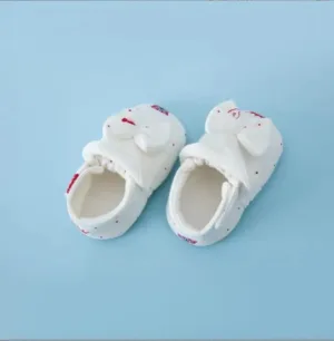 Mini Fashion™ - Comfortabel&Zacht - Baby Schoentjes Wit - Rood / 12 (6-12 maanden) | Educatief Speelgoed