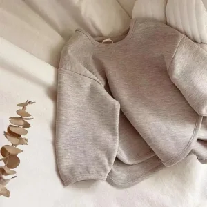 Mini Fashion™ - Zacht&Comfy - Sweater Grijs / 110 (3-4 jaar) | Educatief Speelgoed