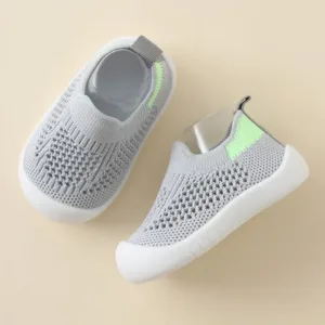 HappyFeet Comfy™ - Stevige antislipzool - Kinder Sneakers Grijs / 17 (18-24 maanden) | Educatief Speelgoed