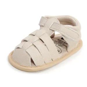 Mini Fashion™ - Zachte Pasvorm - Kinder Sandalen Wit / 15 (12-18 maanden) / Klittenband | Educatief Speelgoed