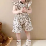 Mini Fashion™ - Bloemengeluk - Kinderjurkje Wit / 90 (1-2 jaar) | Educatief Speelgoed