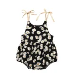 Mini Fashion™ - Baby Romper Jurk Zwart / 80 (6-12 maanden) | Educatief Speelgoed