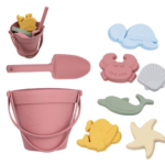 Silicone Beach Set™ - Strandemmer Zandavontuur - Siliconen Strandset Rood | Educatief Speelgoed