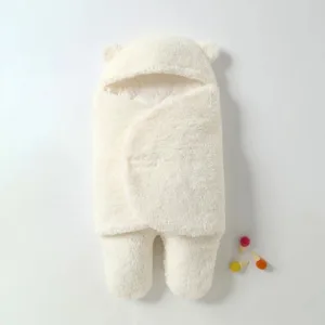 SnuggleBear™ - Baby Wikkel Deken Wit / M (3-6 maanden) | Educatief Speelgoed
