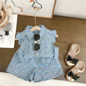 Mini Fashion™ - Zomers Design - Zomerset Gele Bloemen / 104 (4 jaar) | Educatief Speelgoed
