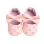 Mini Fashion™ - Ademend Materiaal - Baby Anti-Slip Schoentjes Roze / 18 (6-12 maanden) | Educatief Speelgoed