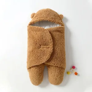 SnuggleBear™ - Baby Wikkel Deken Khaki / M (3-6 maanden) | Educatief Speelgoed