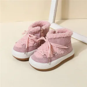 Mini Fashion™ - Anti-slipzolen - Winter Laarzen Roze / 30 (7-8 jaar) | Educatief Speelgoed