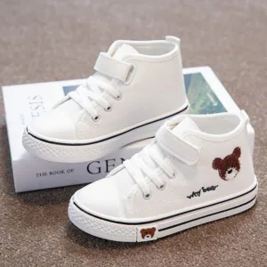 Mini fashion™ - Ademend&Luchtig - Kinder Sneakers Wit / 33 (7-8 jaar) | Educatief Speelgoed