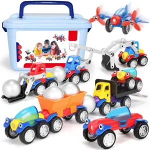 Magnetic Cars™ – Magnetisch Bouwplezier – Magnetische voertuigen Speelgoedset 46 stuks | Educatief Speelgoed