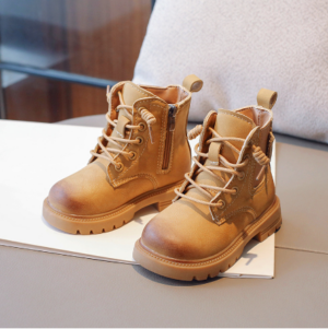 Mini Fashion™ - Stijlvol&Trendy voor kinderen - Veterboot Khaki / 27 (4-5 jaar) | Educatief Speelgoed