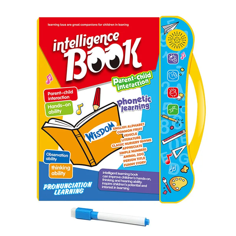 image_692_SGBaby_English_Book__Age_Alphabet_Number_Language_Book_For_Kids_Toddlers_Musical_Toy_For_Learning_English_Educational_Toys_Language__0 Musical Letters™ - Engels leren - Kinderboek | Educatief Speelgoed - Afbeelding 1