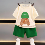 Mini Fashion™ - Funky&Fris - Kledingsetje Groen / 130 (6-7 jaar) | Educatief Speelgoed
