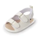 Mini Fashion™ - Zachte Pasvorm - Kinder Sandalen Wit / 15 (12-18 maanden) / Dubbel klittenband | Educatief Speelgoed