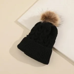 Mini Fashion™ - Eigen lettertype - Muts met pompon Zwart / 4 | Educatief Speelgoed