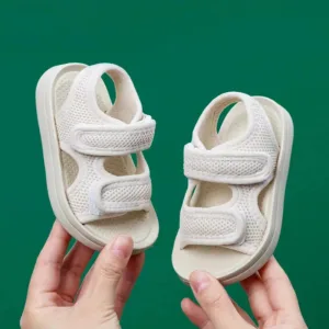 Breeze Bliss™ - Zachte Zolen&Sneldrogend - Kinder Sandalen Wit / 21 (3.5-4 jaar) | Educatief Speelgoed