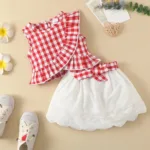 Mini Fashion™ - Top&Short Set Meiden Rood / 80 | Educatief Speelgoed