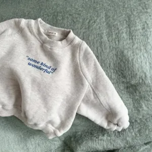 Mini Fashion™ -"Some kind of Wonderful"- Sweater Grijs / 73 (6-12 maanden) | Educatief Speelgoed