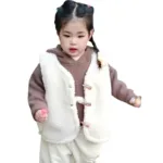 Mini Fashion™ - Warm&Stijlvol - Bodywarmer Vest Wit / 120 (5 jaar) | Educatief Speelgoed