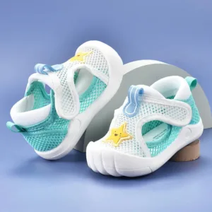 Mini Fashion™ - Ademend en Veilig - Mesh Sandalen Groen / 18 (2 - 2.5 jaar) | Educatief Speelgoed